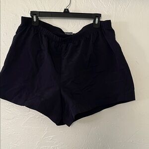 Lands' End Women's Athletic Elastic-Waist Swim Shorts in Navy